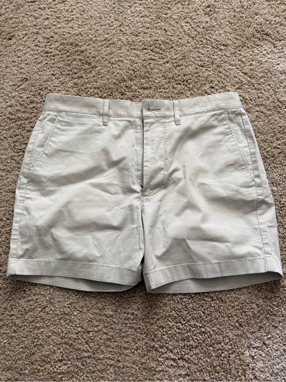 Men’s Classic Light Gray Chino Shorts